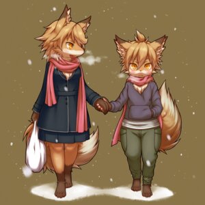 Rating: Safe Score: 0 Tags: 1:1 2010 4_toes anthro bag barefoot biped blush canid canine chest_tuft clothed clothing daww digital_drawing_(artwork) digital_media_(artwork) dipstick_ears duo e621 ear_markings feet female fluffy fluffy_tail fox hair hand_holding hi_res inner_ear_fluff kemono larger_female leg_markings male mammal markings multicolored_ears orange_eyes outside pawpads scarf shopping size_difference smaller_male snout snow socks_(marking) tail toes tsu_ji tuft User: bunchy7s