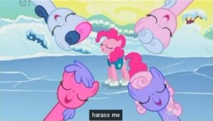 Rating: Safe Score: 0 Tags: 7:4 :d bonbon_(mlp) caption clothing e621 earth_pony english_text equid equine eyes_closed female feral footwear friendship_is_magic fur grandfathered_content group hasbro horse ice_skates ice_skating image_macro low_res mammal meme my_little_pony outside pink_body pink_fur pinkie_pie_(mlp) pony screencap smile snow text unknown_artist winter youtube_caption User: bunchy7s