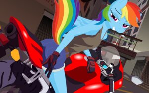 Rating: Safe Score: 0 Tags: 16:10 2013 anthro anthrofied blue_body blue_feathers blue_fur bottomwear bridge building city clothing crossover detailed_background dnantti driving e621 equid equine feathered_wings feathers female friendship_is_magic fur game_background hair hasbro hi_res looking_at_viewer looking_back mammal motorcycle multicolored_hair multicolored_tail my_little_pony mythological_creature mythological_equine mythology night pegasus rainbow_dash_(mlp) rainbow_hair rainbow_tail shorts solo straddling street tail team_fortress_2 valve valve_corporation vehicle widescreen wings User: bunchy7s