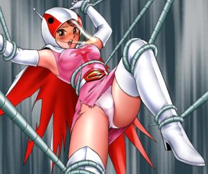 Rating: Questionable Score: 0 Tags: 1girls 2005 bird blush boots breasts brown_eyes brown_hair elbow_gloves female gatchaman gloves helmet human jun_the_swan large_breasts light-skinned_female light_skin long_gloves open_mouth panties pantyshot restrained rule34 shingyouji_tatsuya skirt solo spread_legs superheroine swan sweat tentacle thigh_boots thighhighs torn_clothes underwear upskirt visor User: bunchy7s