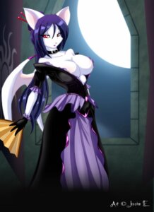 Rating: Questionable Score: 0 Tags: alternative_fashion anthro bat big_breasts biped black_clothing black_dress boobarella breasts clothed clothing collar dress e621 featureless_breasts female fur goth hair looking_at_viewer mammal matypup membrane_(anatomy) membranous_wings moon nipples plunging_neckline purple_hair red_eyes solo standing white_body white_fur wings User: bunchy7s