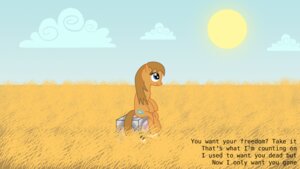 Rating: Safe Score: 0 Tags: blue_eyes brown_body brown_hair chell chromadancer crossover cutie_mark detailed_background e621 earth_pony english_text equid equine female feral field hair hasbro horse inanimate_object mammal my_little_pony outside ponification pony portal_(series) quadruped sitting solo sun tail text toony valve valve_corporation warm_colors weighted_companion_cube young young_female young_feral User: bunchy7s