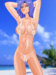 Rating: Explicit Score: 0 Tags: 1girls beach bikini breasts curvaceous female gundam human large_breasts light-skinned_female light_skin long_hair momio_(judoroux) nipples purple_hair pussy rosamia_badam rule34 see-through solo standing zeta_gundam User: bunchy7s