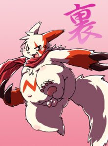Rating: Explicit Score: 0 Tags: balls butt cjk_character claws e621 flaccid foreskin fur generation_3_pokemon genitals glans humanoid_genitalia humanoid_penis japanese_text jumping low-angle_view male markings nintendo open_mouth overweight overweight_male penis pokemon pokemon_(species) popon_papeon red_markings scarf small_penis solo tail teeth text translation_request unretracted_foreskin white_body white_fur zangoose User: bunchy7s