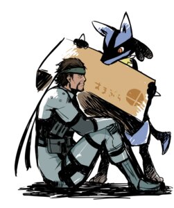 Rating: Safe Score: 0 Tags: 2013 accessory anthro black_body black_fur blue_body blue_fur box brown_hair canid canine cardboard cardboard_box container crossover duo e621 fur generation_4_pokemon hair headband kentakkii konami low_res lucario male mammal metal_gear nintendo pokemon pokemon_(species) red_eyes simple_background solid_snake super_smash_bros. tail white_background yellow_body yellow_fur User: bunchy7s