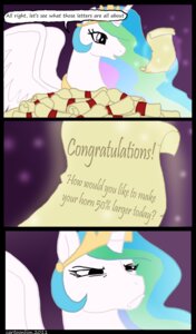 Rating: Safe Score: 0 Tags: annoyed cartoonlion comic dialogue displeased e621 english_text equid equine feathered_wings feathers female feral friendship_is_magic fur hair hasbro hi_res horn magic mammal multicolored_hair my_little_pony mythological_creature mythological_equine mythology open_mouth pink_eyes princess princess_celestia_(mlp) rainbow_hair royalty scroll spam_mail text white_body white_feathers white_fur winged_unicorn wings User: bunchy7s