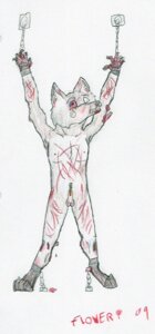Rating: Explicit Score: 0 Tags: 2009 anthro bdsm blood bodily_fluids bondage bone bound broken_bone canid canine canis e621 exposed_bone flower_(artist) genitals gore gore_focus male mammal penis simple_background solo submissive submissive_male torture unsocketed_eye white_background wolf User: bunchy7s