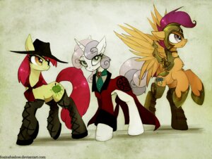 Rating: Safe Score: 0 Tags: 2012 apple_bloom_(mlp) armor boots clothed clothing coat cutie_mark cutie_mark_crusaders_(mlp) digital_media_(artwork) e621 earth_pony equid equine feathered_wings feathers female feral footwear foxinshadow friendship_is_magic green_eyes group hair hasbro hat headgear headwear horn horse legwear mammal mostly_nude multicolored_hair my_little_pony mythological_creature mythological_equine mythology occult_symbol orange_body orange_feathers pegasus pentacle pentagram pony purple_eyes purple_hair quadruped red_hair scootaloo_(mlp) shoes sweetie_belle_(mlp) symbol tail text thigh_boots thigh_highs topwear two_tone_hair unicorn url wings User: bunchy7s