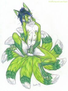 Rating: Explicit Score: 0 Tags: 2013 animal_genitalia animal_penis anthro balls biped blue_hair bodily_fluids canid canine canine_genitalia canine_penis cum e621 erection fox fur genital_fluids genitals green_body green_fur hair knot lying male mammal multi_nipple multi_tail nipples nude on_back penis solo spread_legs spreading tail toots whiskers User: bunchy7s