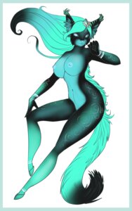 Rating: Questionable Score: 0 Tags: 5:8 anthro asian_mythology blue_border border breasts chinese_mythology dragon e621 east_asian_mythology felid feline female feralise hooves hybrid kirin looking_at_viewer lynx mammal mythological_creature mythological_scalie mythology nimba nipples nude scalie simple_background solo tail white_background User: bunchy7s