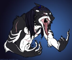 Rating: Safe Score: 0 Tags: 2007 5_fingers 6:5 anthro biped black_body black_fur blue_background blue_eyes claws digital_media_(artwork) e621 ear_piercing eye_scar facial_scar fingers fur gesture gradient_background hair half-length_portrait hand_gesture male mammal notched_ear nude open_mouth piercing pointing portrait psycrowe pupils rage_face raised_finger raised_index_finger scar sergal sharp_teeth simple_background slit_pupils solo teeth tongue white_body white_fur xigbar yelling User: bunchy7s