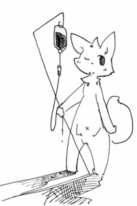 Rating: Questionable Score: 0 Tags: 2:3 406 ambiguous_gender anthro black_and_white canid canine e621 fox intravenous mammal medical monochrome nude solo tail User: bunchy7s