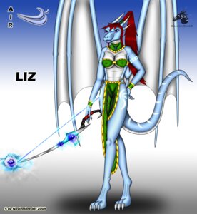 Rating: Safe Score: 0 Tags: anthro archer blue_body bow_(weapon) breasts clothed clothing dragon dragonrage e621 feet female hair holding_object holding_weapon liz_(dragonrage) long_hair membrane_(anatomy) membranous_wings mythological_creature mythological_scalie mythology non-mammal_breasts ponytail purple_eyes ranged_weapon red_hair scalie solo tail talons toes weapon wings User: bunchy7s