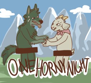 Rating: Questionable Score: 0 Tags: anthro bodily_fluids bovid canid canine canis caprine censor_bar censored cloud duo e621 gabu goat hand_holding horn lock-wolf male male/male mammal mei_(one_stormy_night) mountain one_stormy_night outside scarf sky sweat text tongue tongue_out wolf User: bunchy7s