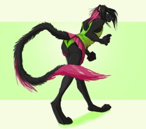 Rating: Questionable Score: 0 Tags: anthro barefoot bent_over biped black_body black_fur black_hair bottomwear butt clothed clothing crossdressing dante_lovett e621 feet felid femboy fur green_background green_eyes hair kour lion long_hair looking_at_viewer looking_back male mammal melanistic multicolored_hair pantherine panties paws pink_hair pink_nose simple_background skirt smile solo standing two_tone_hair underwear User: bunchy7s