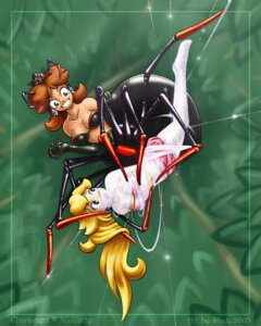 Rating: Questionable Score: 0 Tags: 2005 2girls ayvuir_blue blonde_hair blue_eyes bondage bound brown_hair cleavage clothing drider earrings female female_only femdom femsub gag gagged human long_hair mario_(series) multiple_females nintendo princess_daisy princess_peach restrained rule34 shax_(artist) shaxbert spider spider_web straight_hair web_bondage web_gag yuri User: bunchy7s