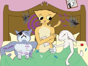 Rating: Questionable Score: 0 Tags: 2011 4:3 4_arms animated animated_gif anthro bed bethesda_game_studios crossed_arms crossover domestic_cat e621 felid feline felis female furniture group inside jja katia_managan khajiit lagomorph leporid male mammal microsoft multi_arm multi_eye multi_limb oblivion on_bed prequel_adventure rabbit ruby_(rq) ruby_quest short_playtime tail tail_motion tailwag the_elder_scrolls tom_(rq) what yo-yo User: bunchy7s
