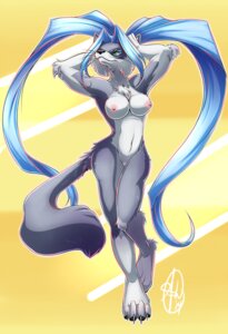 Rating: Explicit Score: 0 Tags: 2014 4_toes ahro anthro areola biped blue_hair breasts claws clitoris crystal_(judge) domestic_cat e621 feet felid feline felis female genitals hair mammal navel nipples nude pigtails pinup pose solo standing toe_claws toes vulva whiskers User: bunchy7s