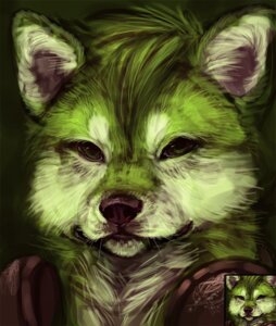 Rating: Safe Score: 0 Tags: akita anthro bust_portrait canid canine canis domestic_dog e621 electronics fur green_body green_ears green_fur headphones husky male male_anthro mammal niic nordic_sled_dog portrait solo spitz tamberella User: bunchy7s