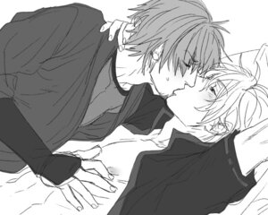 Rating: Explicit Score: 0 Tags: 2boys gay gintama gintoki_sakata hand_on_chest hattori_zenzou kissing male male_only rule34 shirt_open tagme yaoi User: bunchy7s