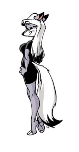 Rating: Safe Score: 0 Tags: anthro biped black_eyes black_nose canid canine canis chief_inquisitor domestic_dog e621 female grey_body hair half-closed_eyes husky long_hair looking_at_viewer looking_back mammal narrowed_eyes nordic_sled_dog simple_background smile solo spitz standing tail toony white_background white_hair User: bunchy7s