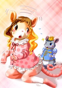 Rating: Safe Score: 0 Tags: anthro blue_eyes blush clara_(the_nutcracker) clothing crown duo e621 edmol female hair headgear male mammal mouse mouse_king multicolored_hair murid murine rat rodent royalty tail the_nutcracker transformation User: bunchy7s
