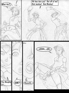 Rating: Explicit Score: 0 Tags: 1girls bigdaddy comic cunnilingus dialogue disney disney_princess dress english_text female feral haplorhine human interspecies jane_porter monkey monkey_feet monochrome prehensile_feet primate pubic_hair pussy rule34 speech_bubble straight tarzan_(1999_film) text zoophilia User: bunchy7s