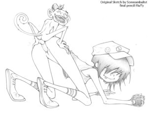 Rating: Explicit Score: 0 Tags: female fluffy_(artist) gorillaz haplorhine human male mike_the_monkey monkey noodle_(gorillaz) pale_skin primate rule34 tagme young User: bunchy7s