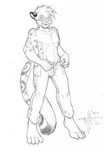Rating: Questionable Score: 0 Tags: anthro clothed clothing e621 felid gunmouth leopard leopard_spots male mammal monochrome pantherine solo spots tail topless undressing User: bunchy7s