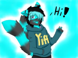 Rating: Safe Score: 0 Tags: 4:3 anthro blue_body blue_fur blue_nose blue_tongue canid canine clothing e621 english_text fox fur gesture hand_gesture happy hoodie male mammal multi_tail solo tail text tongue tongue_out topwear trancethefolfy v_sign young young_anthro young_male User: bunchy7s