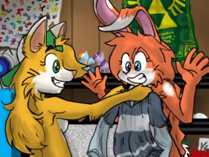 Rating: Questionable Score: 0 Tags: 2013 4:3 anthro breasts canid canine canis domestic_dog duo e621 female lagomorph leporid mammal nude nudist rabbit raiettei_(artist) User: bunchy7s