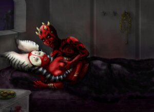 Rating: Explicit Score: 0 Tags: 1boy 1girls alien arm_tattoo artist_name background bed bed_sheet bedroom breast_grab breasts chest_tattoo coat_rack cookie darth_maul detailed_background facial_markings facial_tattoo female food furniture geneth groping groping_breasts hips horn humanoid indoors interspecies jedi jedi_master looking_at_another lying lying_on_bed male night nightstand nipples nude on_back on_bed on_side open_eyes parted_lips pillow plate rack red_nipples red_skin rule34 shaak_ti side_view sith small_breasts star_wars straight tagme tattoo teeth togruta uncanny_valley window yellow_eyes zabrak User: bunchy7s