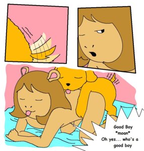 Rating: Explicit Score: 0 Tags: aardwolf anthro anthro_penetrated arthur_(series) arthur_read blue_blanket color colored comic comic_page comic_sans cub d.w._read dog doggy_style domestic_dog female female_cub female_on_feral feral_penetrating feral_penetrating_anthro francine_frensky kate_read male male/female muffy_crosswire pal pbs pbs_kids_(copyright) pbskids pink_wall pussy rule34 sex speech_bubble straight straight_sex sue_ellen_armstrong tagme tail tailwag tongue tongue_out vaginal vaginal_penetration yellow_fur younger_female zoophilia User: bunchy7s