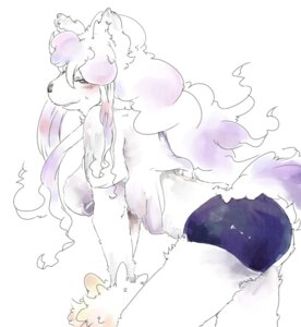 Rating: Questionable Score: 0 Tags: anthro big_breasts breasts butt canid canine canis clothed clothing domestic_dog e621 female fur hair looking_back mammal midriff sindoll solo tail white_hair User: bunchy7s