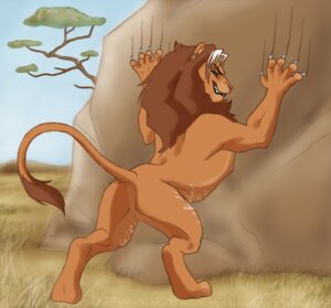 Rating: Questionable Score: 0 Tags: 5_fingers all_fours black_lips blue_eyes boulder brown_nose butt clawing claws day detailed_background digitigrade e621 ear_piercing feet felid feral fingers fur grass hair half-closed_eyes hindpaw inviting jocarra kiwa leaning lion lips long_mouth looking_at_viewer looking_back male mammal mane narrowed_eyes no_sclera on_hind_legs open_mouth orange_body orange_fur outside pantherine paws piercing plant presenting presenting_hindquarters raised_tail rock sharp_teeth sky smile snout solo tail teeth tree white_claws User: bunchy7s