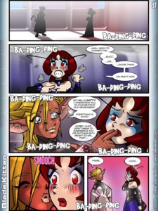 Rating: Safe Score: 0 Tags: 2009 3:4 alamo_(blade_kitten) anthro blade_kitten clothed clothing comic digital_media_(artwork) duo e621 eyebrows female female/female humanoid kissing steve_stamatiadis tail User: bunchy7s