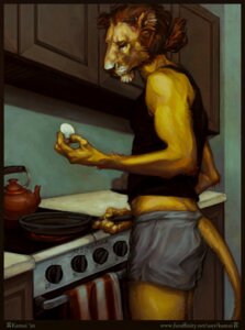 Rating: Safe Score: 0 Tags: 2010 anthro appliance bottomwear clothing cooking cookware e621 egg felid frying_pan kamui_(artist) kitchen kitchen_appliance kitchen_utensils lion machine male mammal pantherine shirt shorts solo stove tail tank_top teapot tools topwear User: bunchy7s