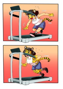 Rating: Safe Score: 0 Tags: 2012 anthro black_hair blush bodily_fluids bottomwear breasts cheetah clothing comic digital_media_(artwork) e621 edmol felid feline female footwear full-length_portrait fur gender_transformation hair humor mammal markings mtf_transformation portrait running shirt shoes shorts socks solo species_transformation spots spotted_body spotted_fur sweat tail tank_top topwear transformation treadmill yellow_body yellow_fur User: bunchy7s
