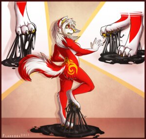 Rating: Questionable Score: 0 Tags: anthro breasts butt canid casual_nudity citrinelle e621 female fionbri fluffy fluffy_tail fur hair hi_res mammal nude open_mouth red_body red_fur scarlet_(rukaisho) solo sparklefur sticky stuck stuck_feet tail tar tattoo tongue white_body white_fur white_hair yellow_eyes User: bunchy7s