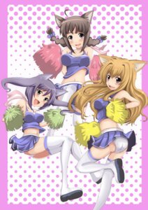 Rating: Questionable Score: 0 Tags: absolute_territory absurd_res animal_humanoid border braided_hair brown_hair cat_humanoid cheerleader clothed clothing dotted_background e621 felid felid_humanoid feline feline_humanoid female footwear group hair hi_res humanoid legwear long_hair mammal mammal_humanoid open_mouth open_smile panties pattern_background pigtails pink_border pom_poms purple_hair shoes simple_background smile thigh_highs twin_braids underwear white_clothing white_panties white_underwear yotsuha yotsuha_(little_squash) User: bunchy7s