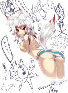 Rating: Questionable Score: 0 Tags: animal_humanoid bottomwear breasts butt canid canid_humanoid canine canine_humanoid clothing e621 fangs female fox fox_humanoid fox_tail hair hand_on_breast hi_res humanoid looking_at_viewer mammal mammal_humanoid mamuru panties pattern_bottomwear pattern_clothing pattern_panties pattern_underwear red_eyes red_hair simple_background solo striped_bottomwear striped_clothing striped_panties striped_underwear stripes teeth underwear white_background white_hair User: bunchy7s