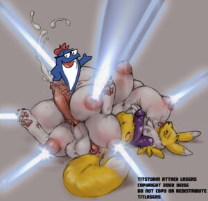 Rating: Explicit Score: 0 Tags: 2008 animal_genitalia animal_vulva anthro anus aquatic armwear balls bandai_namco big_breasts bodily_fluids boob_laser breasts canid canine canine_genitalia canine_vulva charlie_the_tuna chest_tuft claws clothing cum cumshot digimon digimon_(species) duo e621 ejaculation elbow_gloves english_text erection eyes_closed facial_markings feral fish fur genital_fluids genitals gloves handwear head_markings herm herm_anthro huge_breasts humanoid_genitalia humanoid_penis hyper hyper_breasts intersex intersex_anthro lactating laser leg_markings licking lying male male_feral mammal markings mascot multi_breast nipple_laser nipples nullenigma on_back orgasm penis renamon scombrid scombriform starkist tail text third-party_edit titlaser tongue tongue_out tuft tuna vulva what what_has_science_done yellow_body yellow_fur User: bunchy7s