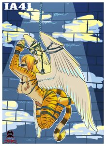 Rating: Explicit Score: 0 Tags: anthro azazial bdsm bondage border bound breasts e621 erection feathered_wings feathers felid genitals gynomorph hair intersex long_hair mammal nude pantherine penis rudethefox solo stripes submissive submissive_intersex suspension tail tiger white_body white_border white_feathers wings User: bunchy7s