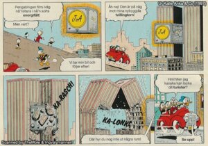 Rating: Safe Score: 0 Tags: 1997 3rd_party_watermark 9/11 anatid anseriform anthro avian beak bird brother_(lore) brothers_(lore) building car city cityscape clothing colored comic destruction dewey_duck dialogue disney don_rosa donald_duck driving duck ducktales e621 eyewear glasses group hat headgear headwear huey_duck humor louie_duck male money_bin nephew_(lore) scrooge_mcduck sibling_(lore) skyscraper small_glasses speech_bubble sweater swedish swedish_text text topwear translated triplets_(lore) twin_towers uncle_(lore) uncle_and_nephew_(lore) vehicle watermark User: bunchy7s