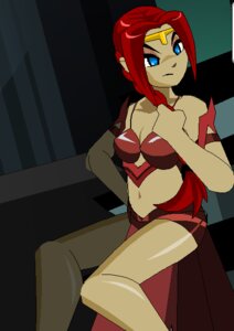 Rating: Explicit Score: 0 Tags: adventurequest_worlds aqw aqworlds artix_entertainment axe bikini blue_eyes boobs boots boots_only bra bra_armor braid breasts circlet edit female female_focus female_only gravelyn long_braid makeup medium_breastsno_skirt midriff partially_clothed ponytail red_armor red_hair rule34 shiny_skin skirt slave stairs third-party_edit User: bunchy7s