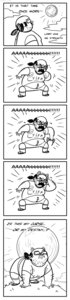 Rating: Safe Score: 0 Tags: all_fours b1nd1 bad_metadata beard black_and_white bodily_fluids clothing comic delusional digital_drawing_(artwork) digital_media_(artwork) e621 english_text facial_hair fake_ears fake_wolf_ears footwear full_moon hi_res human human_only humor long_image male mammal missing_sample monochrome moon nerd not_furry overweight overweight_male parody sandals shoes simple_background solo sweat tall_image text the_truth werecreature what what_has_science_done white_background User: bunchy7s