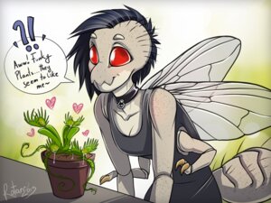 Rating: Safe Score: 0 Tags: 2013 4:3 4_arms alternative_fashion anthro arthropod arthropod_abdomen biped black_clothing black_collar black_hair black_shirt black_topwear blush breasts carnivorous_plant cleavage clothed clothing collar collar_ring dialogue digital_media_(artwork) dirt e621 english_text exclamation_point eyebrows female fly_(animal) freckles furniture gradient_background green_background hair heart_symbol housefly insect insect_wings long_hair multi_arm multi_limb multicolored_body non-mammal_breasts plant plant_pot potted_plant pottery punk question_mark red_eyes rotarr rotarr_(character) shadow shirt signature simple_background slim small_breasts small_waist smile snout solo speech_bubble standing table tan_body tank_top text topwear translucent translucent_wings venus_flytrap vines white_background wings User: bunchy7s