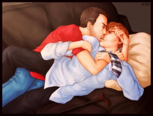 Rating: Questionable Score: 0 Tags: actor cane caucasian caucasian_male celebrity couch gay gregory_house house_(series) hugh_laurie in_character james_wilson kissing male male_only men_kissing robert_sean_leonard rule34 tsuki_(artist) User: bunchy7s