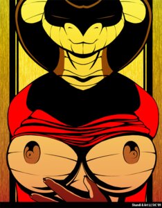 Rating: Questionable Score: 0 Tags: 2009 anthro areola big_breasts breasts clothed clothing clothing_lift cobra copyright_symbol e621 elapid_(snake) erect_nipples eyes_closed female king_cobra nipples non-mammal_breasts non-mammal_nipples reptile scalie shandi shirt shirt_lift smile snake snake_hood solo spotty_the_cheetah symbol topwear User: bunchy7s
