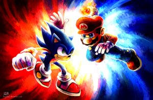 Rating: Safe Score: 0 Tags: anthro armwear blue_body blue_eyes blue_fur bottomwear clothing crossover digital_media_(artwork) duo e621 eulipotyphlan facial_hair fire footwear fur gloves green_eyes handwear hat haychel headgear headwear hedgehog human legwear male mammal mario mario_bros mustache nintendo overalls pants sega shoes socks sonic_the_hedgehog sonic_the_hedgehog_(series) text text_on_clothing text_on_hat text_on_headgear text_on_headwear white_armwear white_clothing white_legwear User: bunchy7s